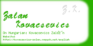 zalan kovacsevics business card